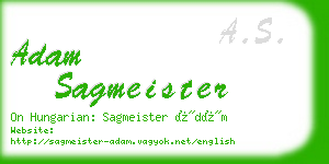 adam sagmeister business card